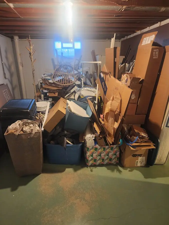 Roll-off dumpster container at job site for Construction Dumpster Rental in Pine Island